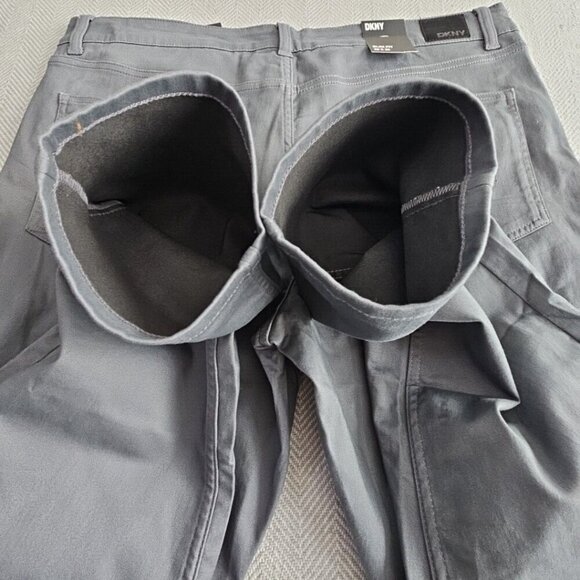 DKNY Men's Ultimate Stretch Pants Stanton Slim Fit 39x30 Gray D1 NWT - Picture 6 of 16